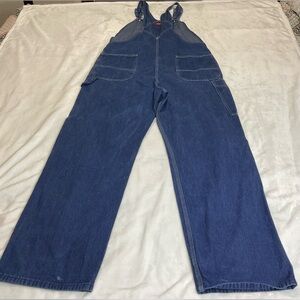 Dickies Men's Coverall Bib Overall Workwear Cotton Denim Adjustable Strap 40x32